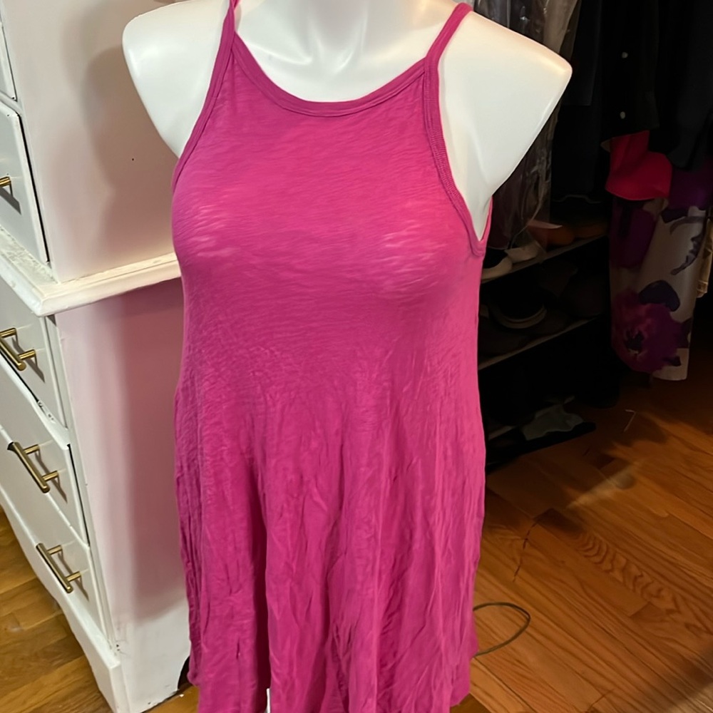 ATM pink 100% cotton dress